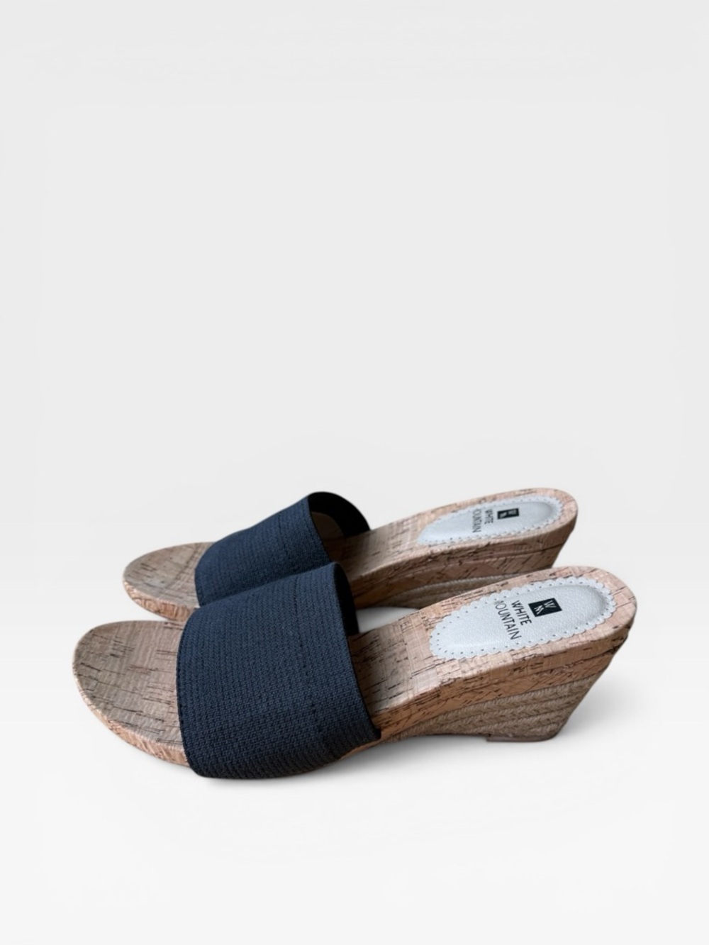 White Mountain Aleah Cork Espadrille Wedge Sandals